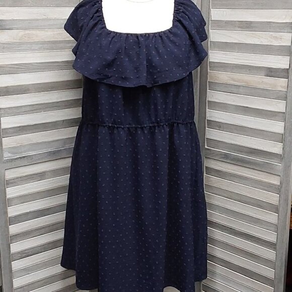 Ruffle Off the Shoulder Dress | 89th + Madison | 3X - Picture 1 of 11